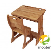  Комплект: парта с ящиком 70 см и стул Mobler